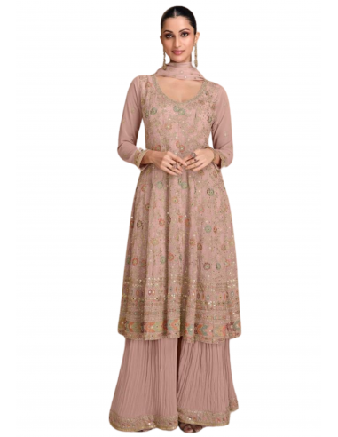 Salwar tendance rose pastel Karishma En savoir plus