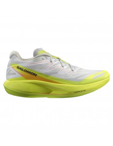 Salomon - Phantasm 2 - white / safety yellow - metal - Men’s running shoes acheter