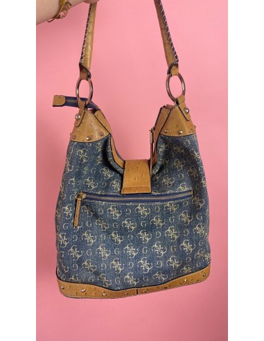 Sac guess denim le des métaux précieux