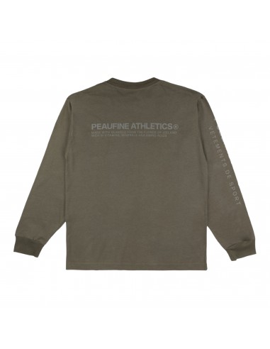 Peaufine Athletics - Longsleeve Seaweed T-shirt - kaki - Teeshirt Running Hommes à prix réduit toute l'année