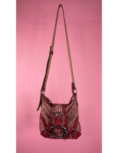 Sac Guess long rouge et beige le concept de la Pate a emporter 