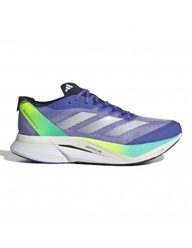 Adidas - Adizero Boston 12 - blue cobalt / yellow / lucid blue  - Chaussures running hommes s'inspire de l'anatomie humaine