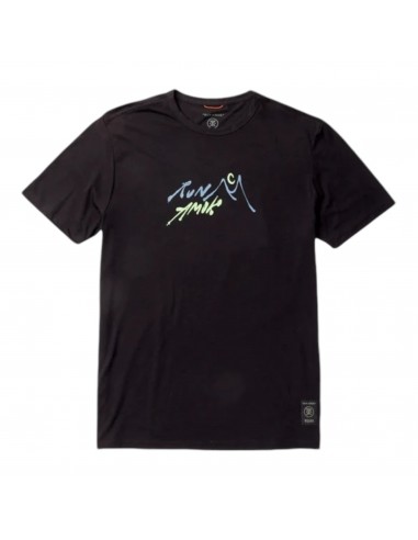 Roark Run Amok - Mathis Core Running Tee - black fjord - teeshirt running hommes plus qu'un jeu 