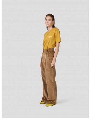 Moor Pants in Shiny Caramel Corduroy Amélioration de cerveau avec